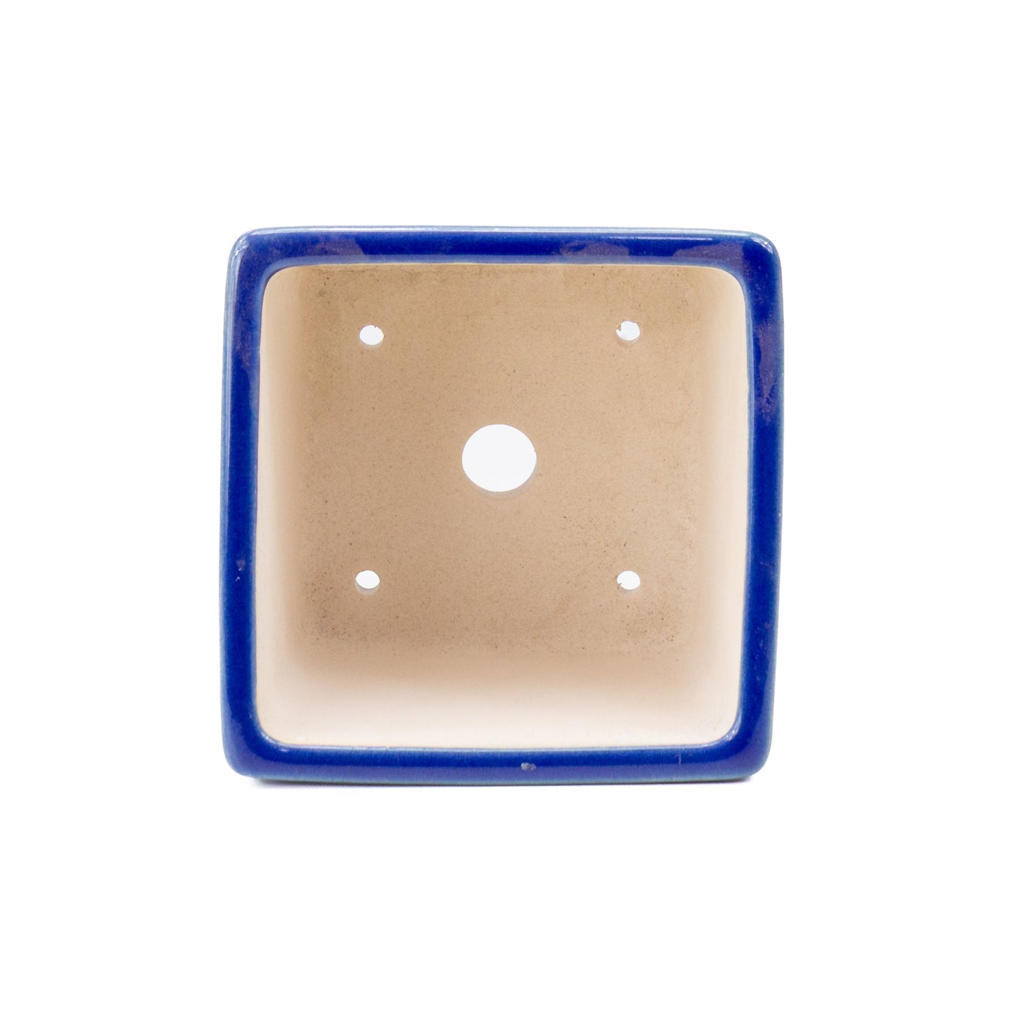 Bonsaischale blau Halbkaskade quadratisch 14cm, Höhe 12cm