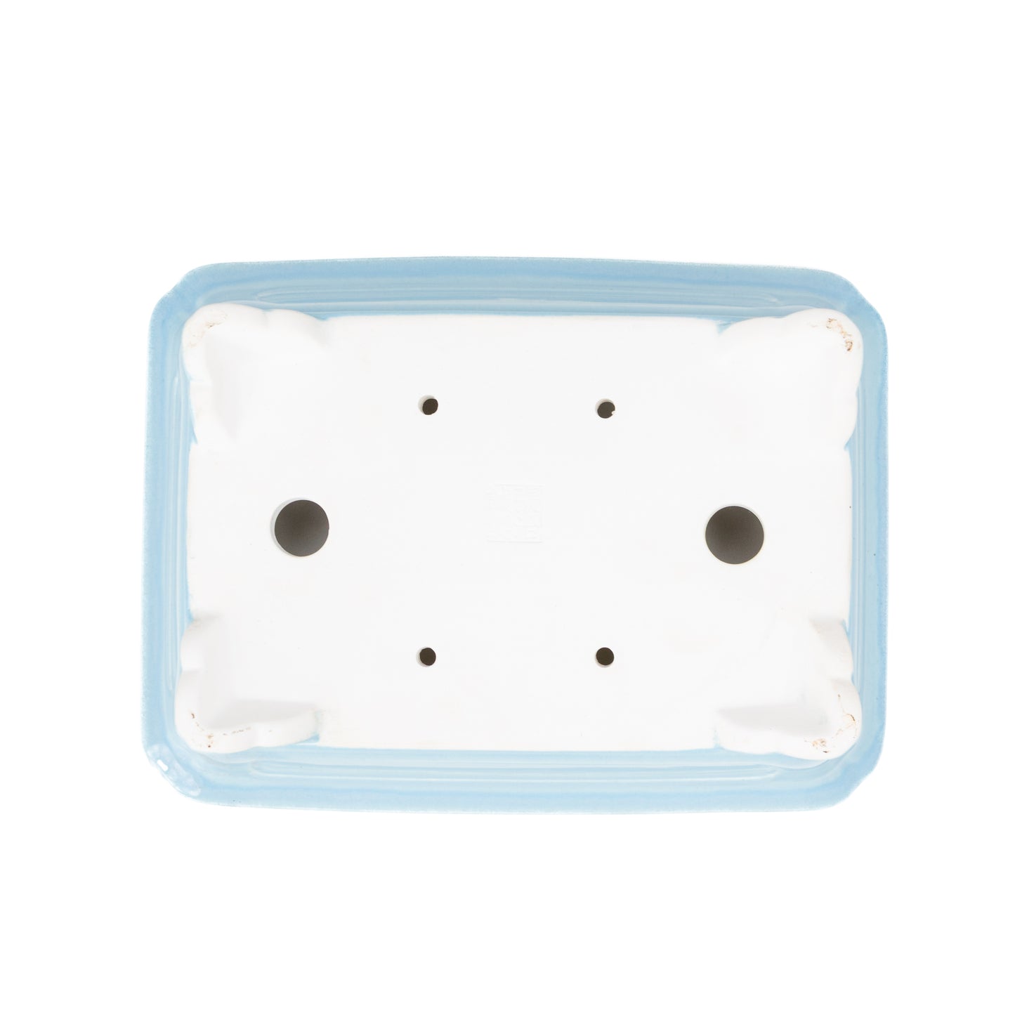Bonsai Yixing Schale hellblau Rechteck 27cm