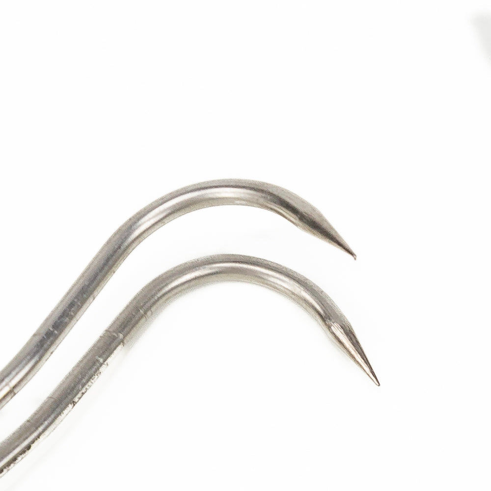 Bonsai Yagimitsu Edelstahl Wurzelhaken zweizinkig 208 mm