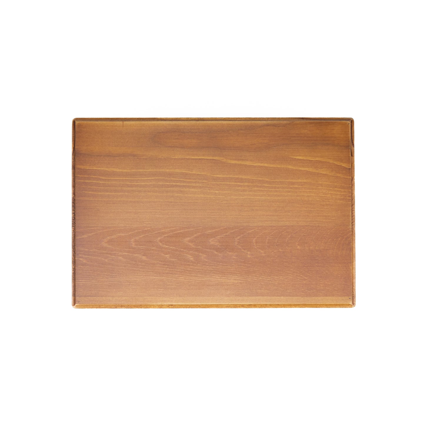 Bonsai-Tisch hellbraun, Holz mit Lamellendetails 25cm