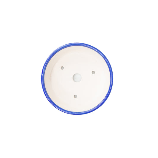 Bonsai Yixing Schale blaue Trommel 12cm