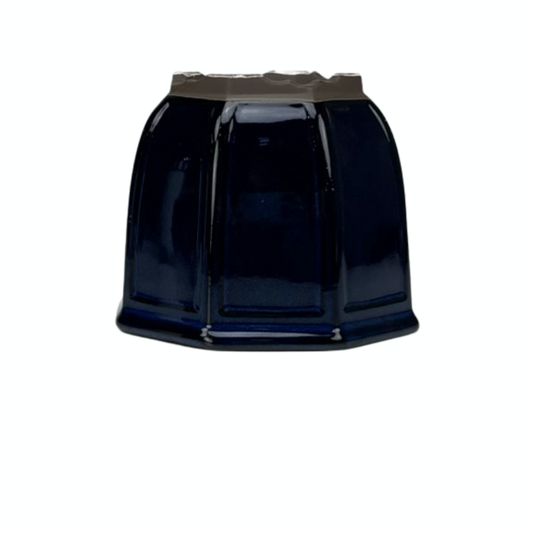 Bonsai-Schale, achteckig, kaskadenförmig, dunkelblau, 14 cm