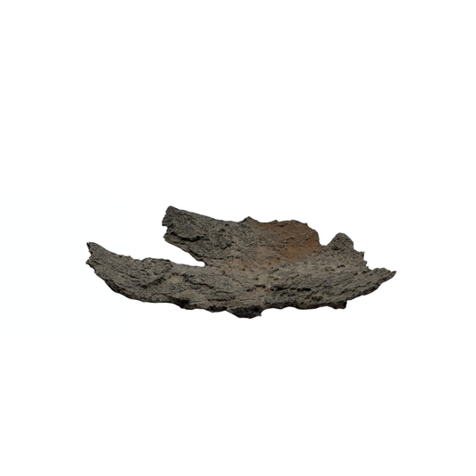 Bonsai-Schale grau mit beigefarbenen Akzenten 18 cm