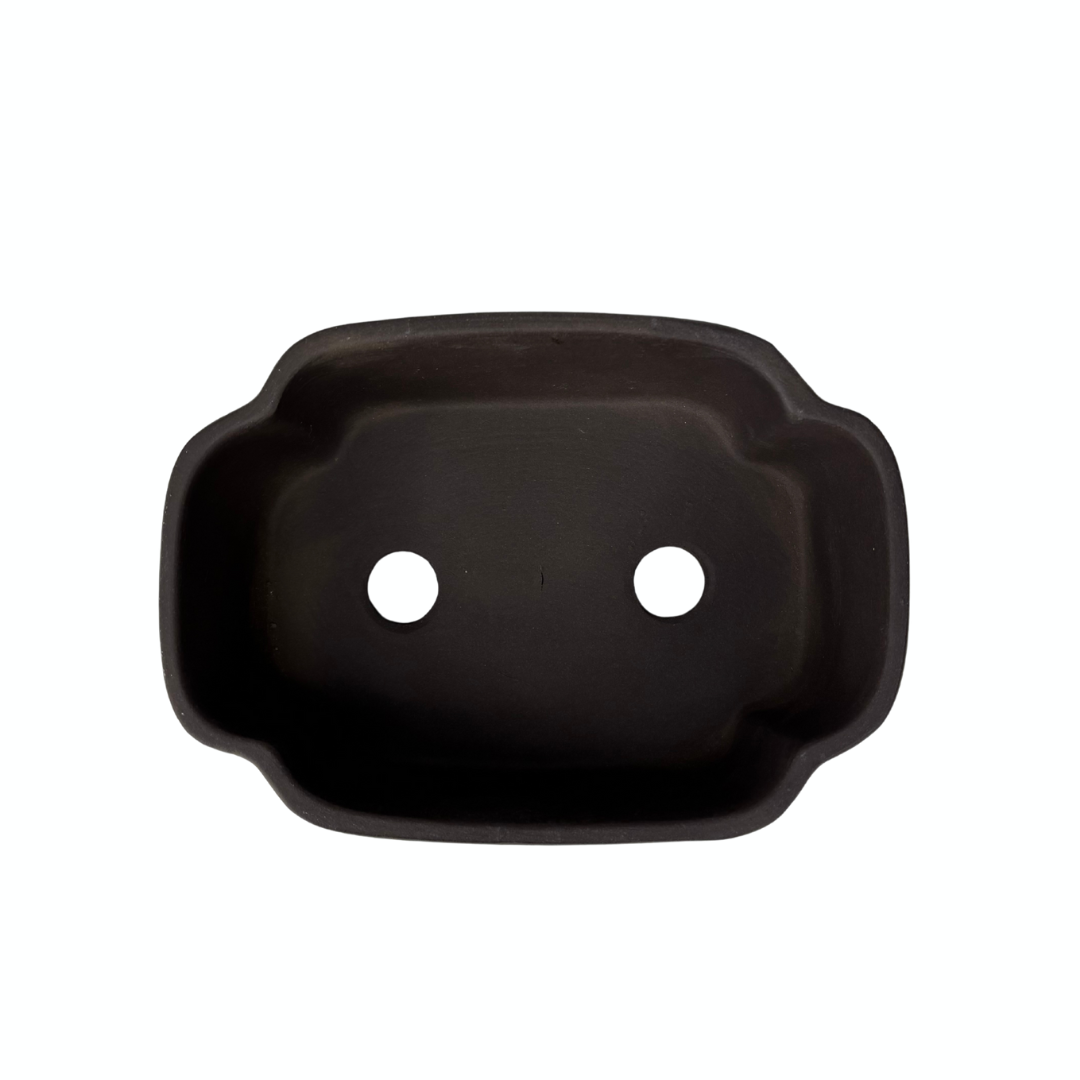 Bonsai-Schale, unglasiert, Mokko, 21 cm