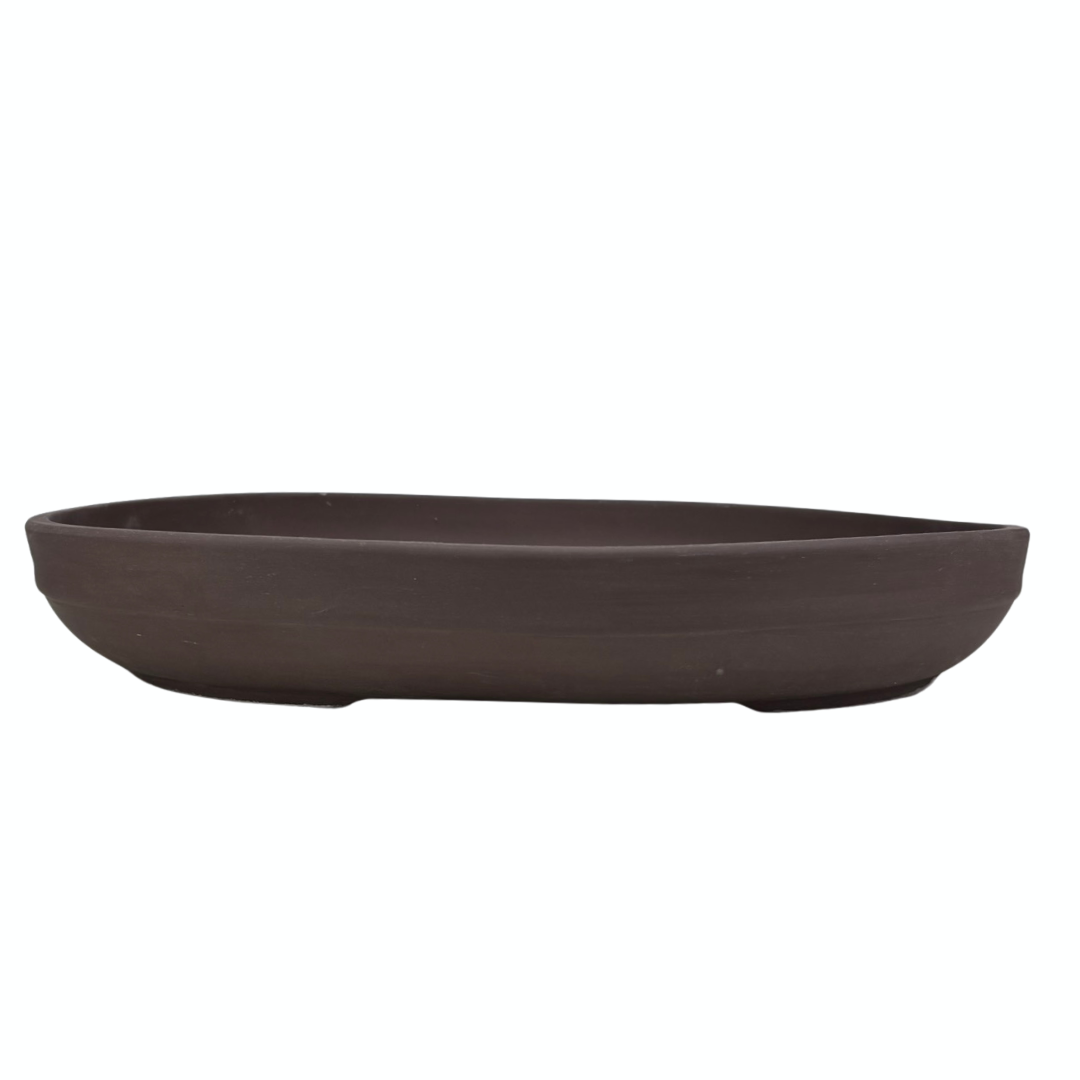 Bonsaischale unglasiert oval 49cm – Bonsai Shop