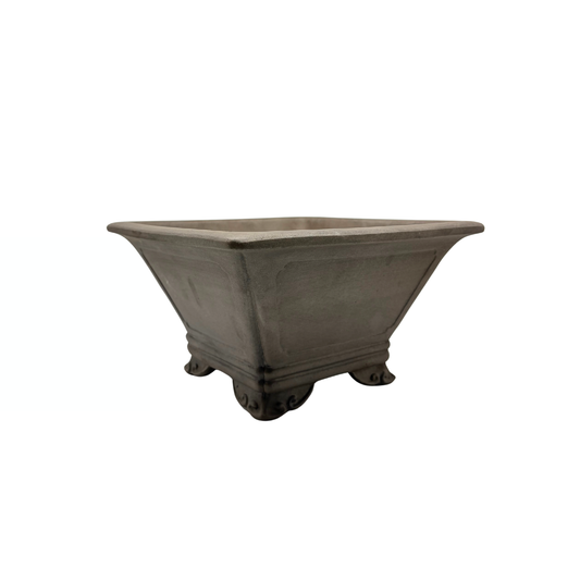 Bonsaischale unglasiert – Semi-Kaskade – quadratisch – 26 cm