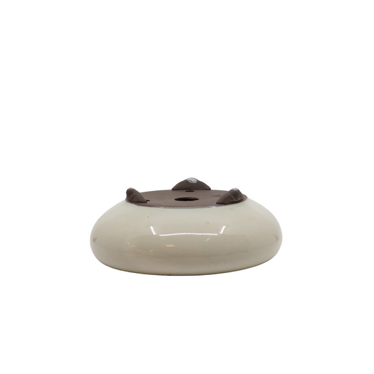 Bonsai pot crème rond 16cm