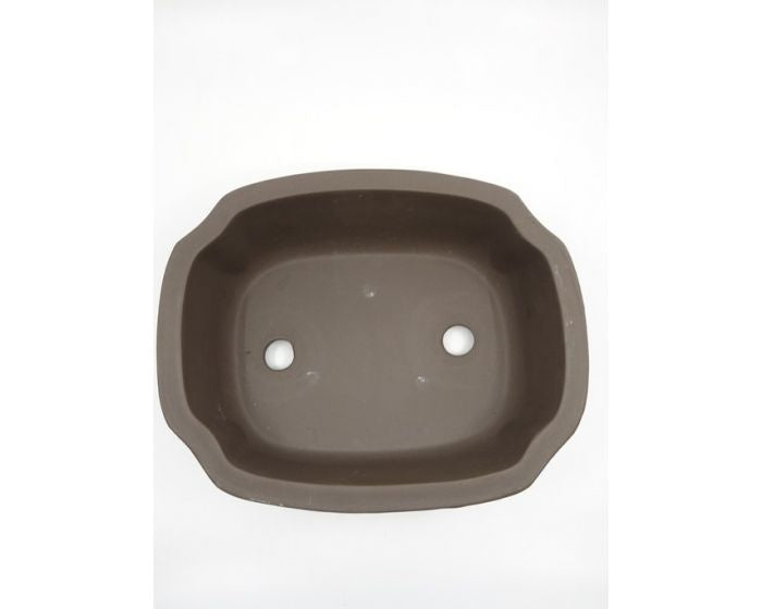 Bonsai pot ongeglazuurd mokko 25cm