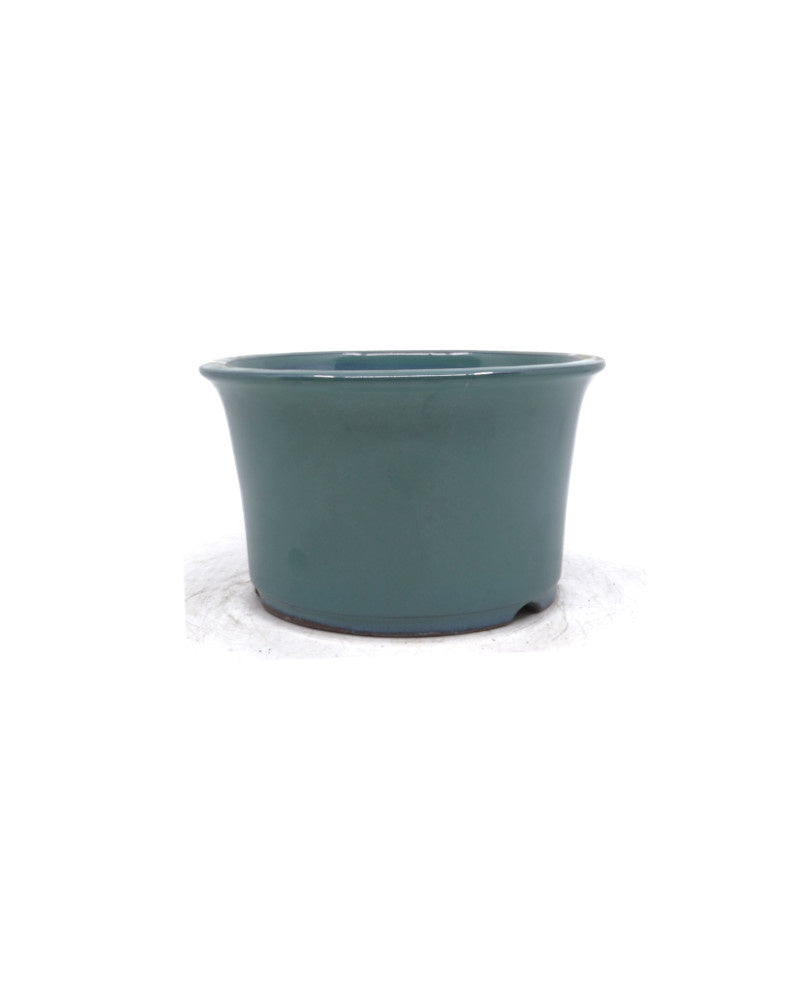 Bonsai-Schale Semi-Kaskade rund grün 16 cm