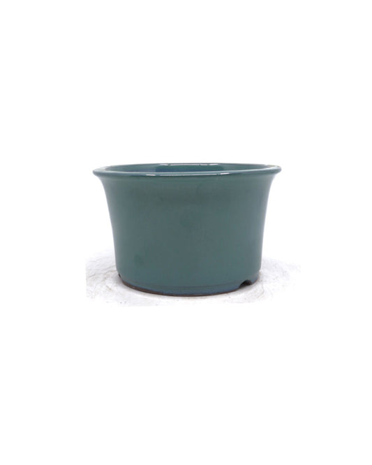 Bonsai-Schale Semi-Kaskade rund grün 16 cm