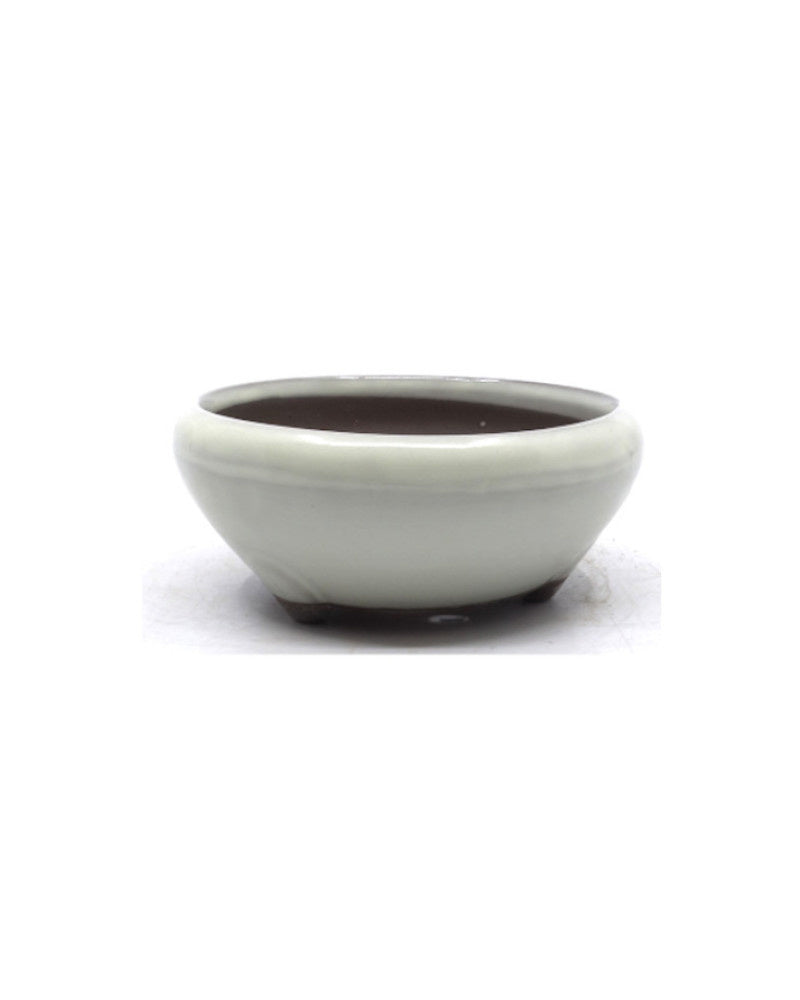Bonsai-Schale creme rund 19 cm