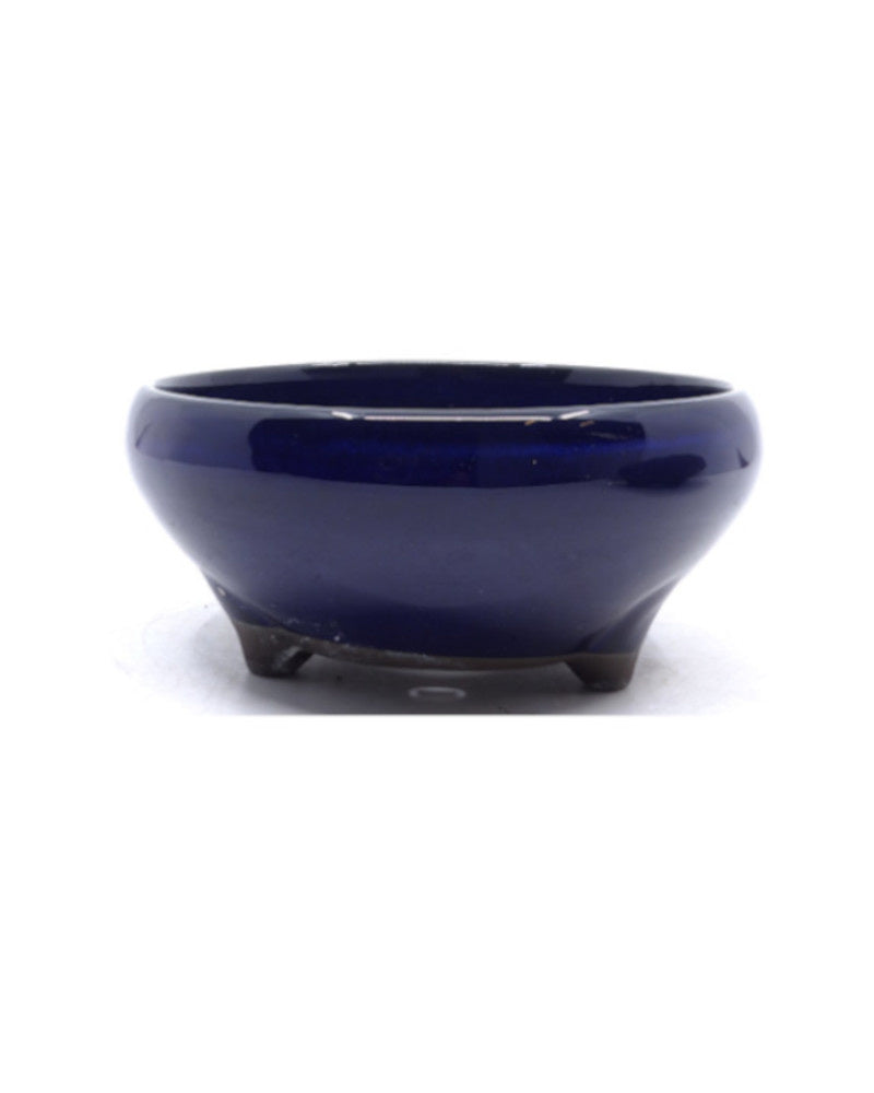 Bonsai-Schale blau rund 24 cm