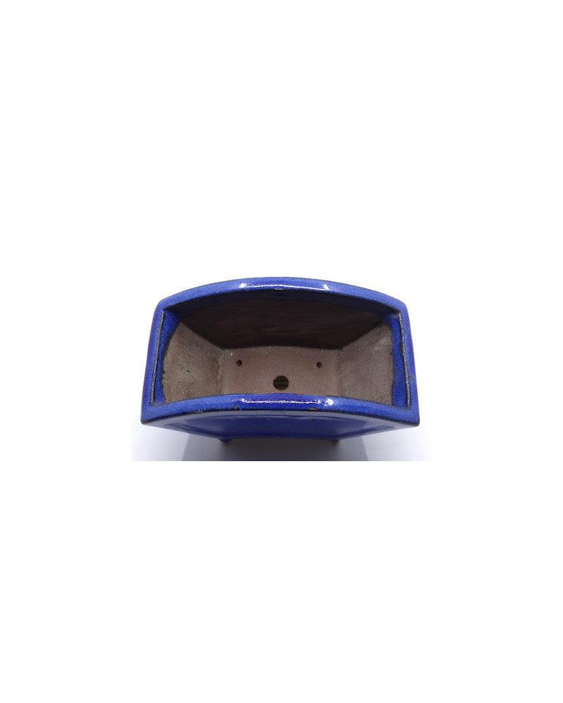 Bonsai pot blauw fan 15cm