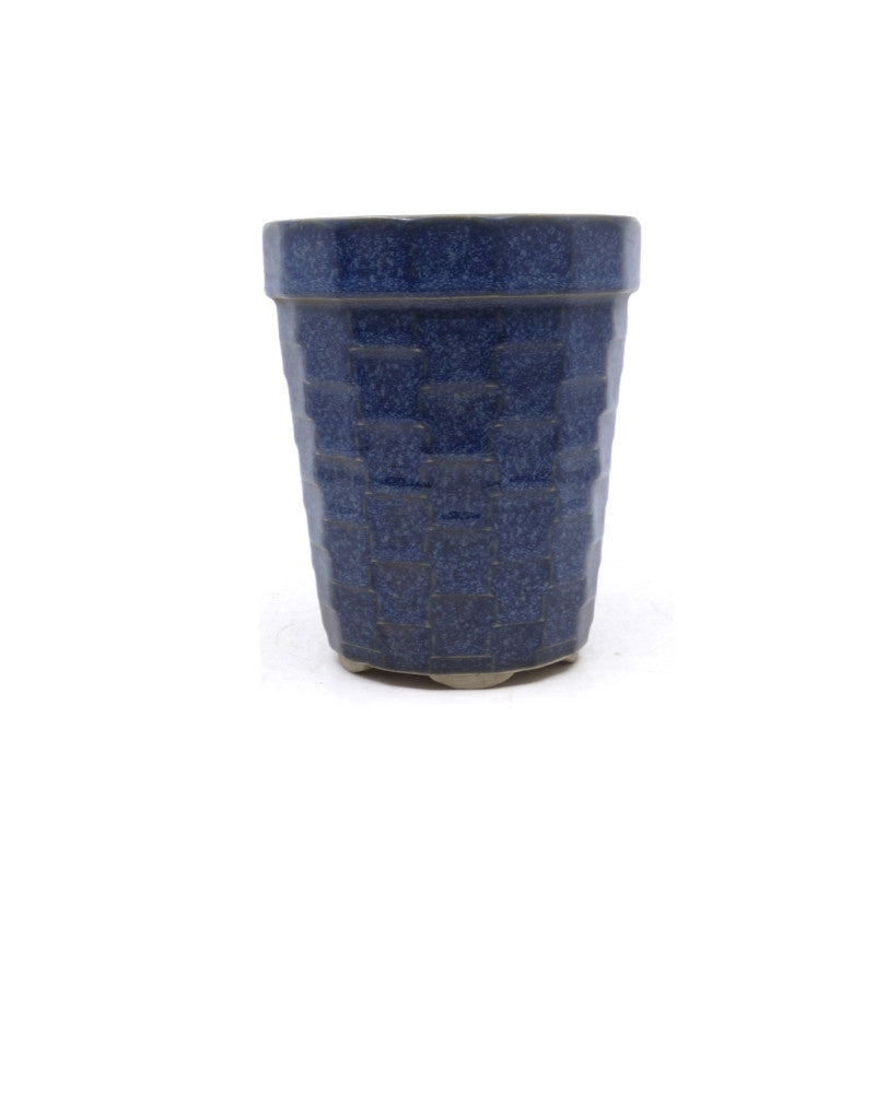 Bonsai-Schale Kaskade blau rund 12 cm, Höhe 15 cm