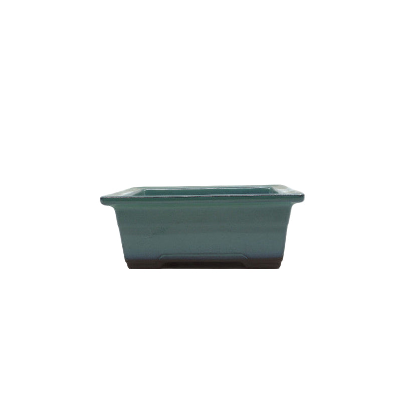 Bonsai pot groen rechthoekig 18cm