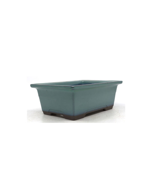 Bonsai pot groen rechthoekig 18cm