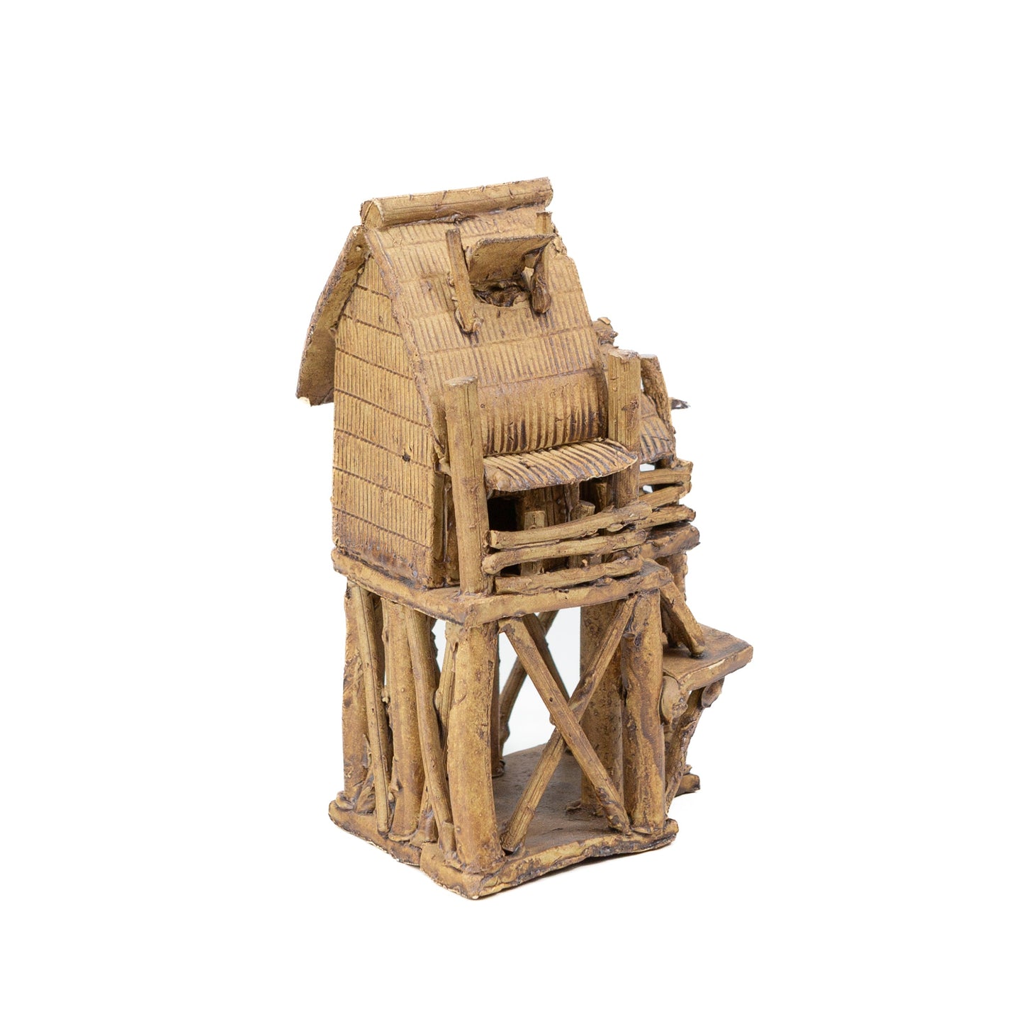 Traditionelles Bonsai-Ornamenthaus braun