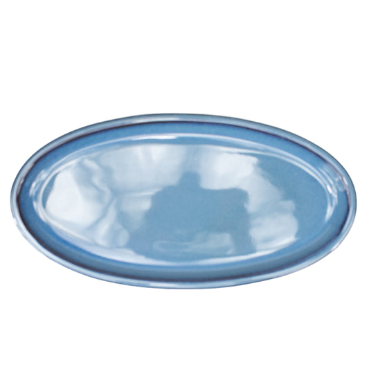 Bonsai Untertasse blau oval 31cm