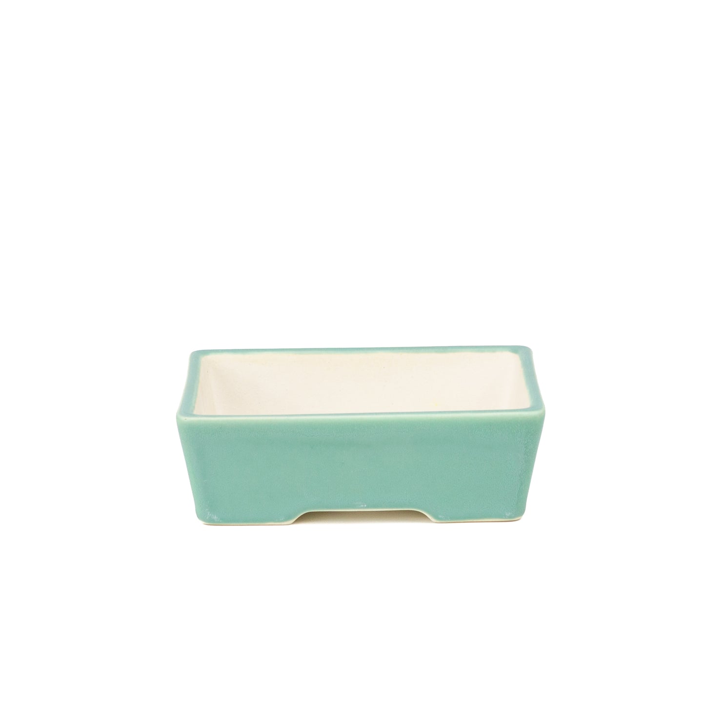 Bonsai Yixing pot turquoise rechthoek 15cm