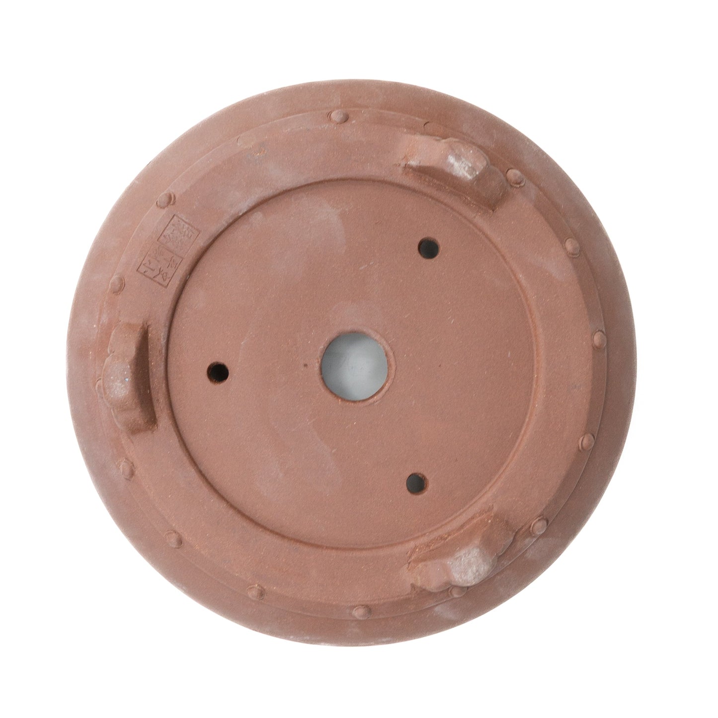 Bonsai Yixing Schale unglasiert Trommel rund 27cm