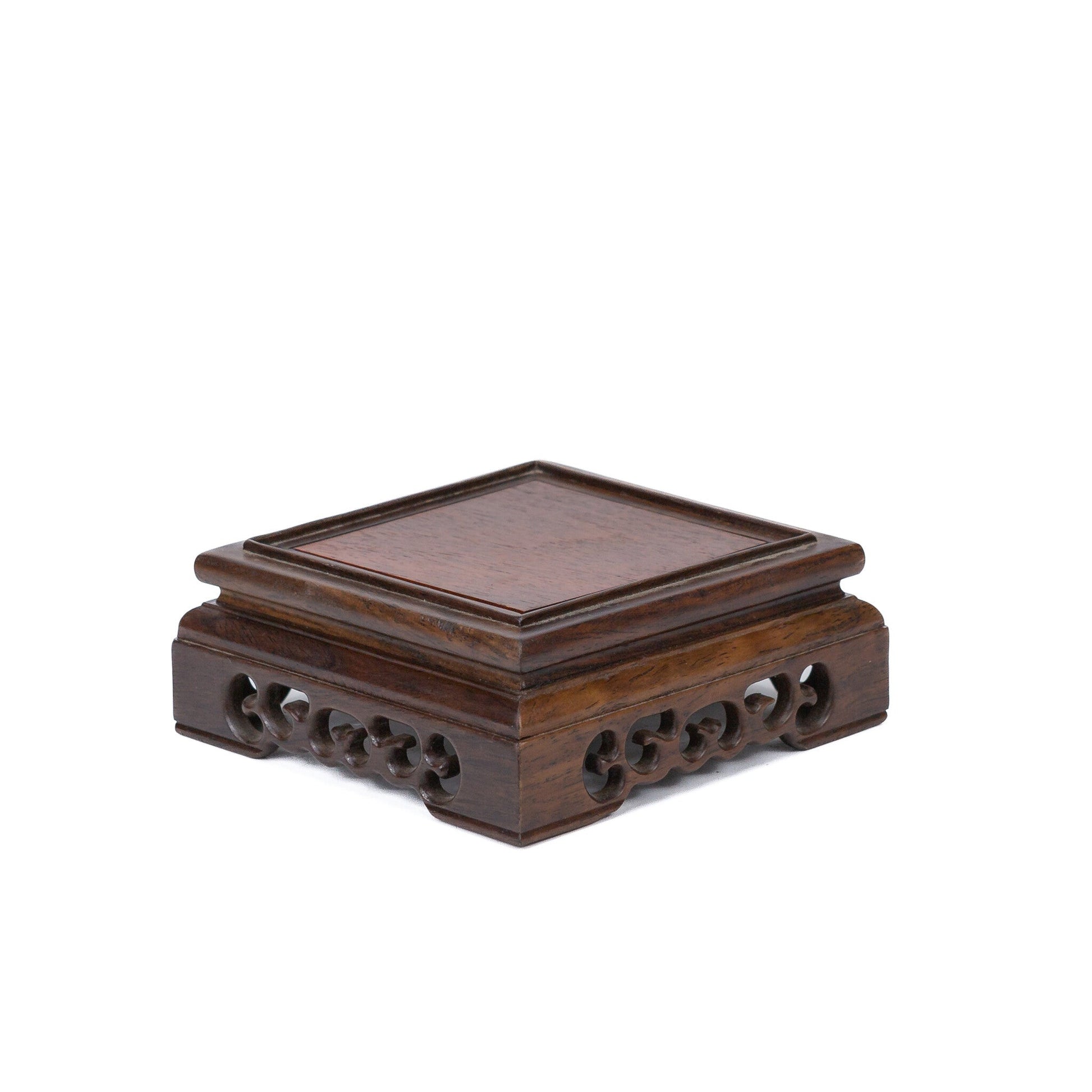 Shohin bonsai tafel vierkant hout 13.2cm