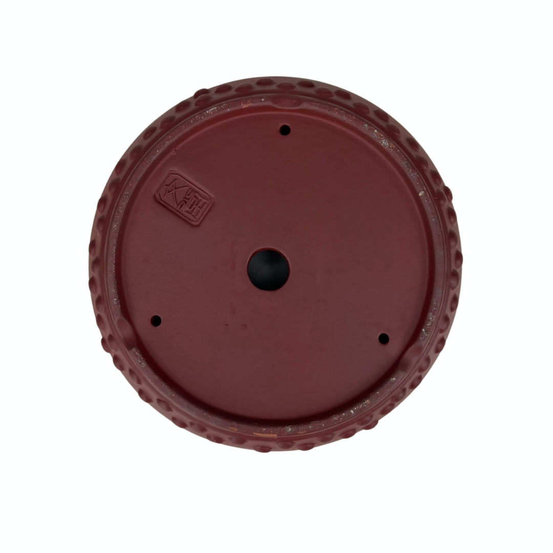 Bonsai-Schale, unglasiert, rund (trommelförmig), 19 cm