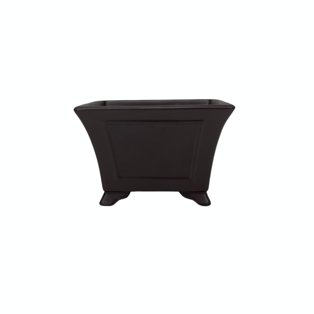 Bonsai pot ongeglazuurd vierkant 14cm