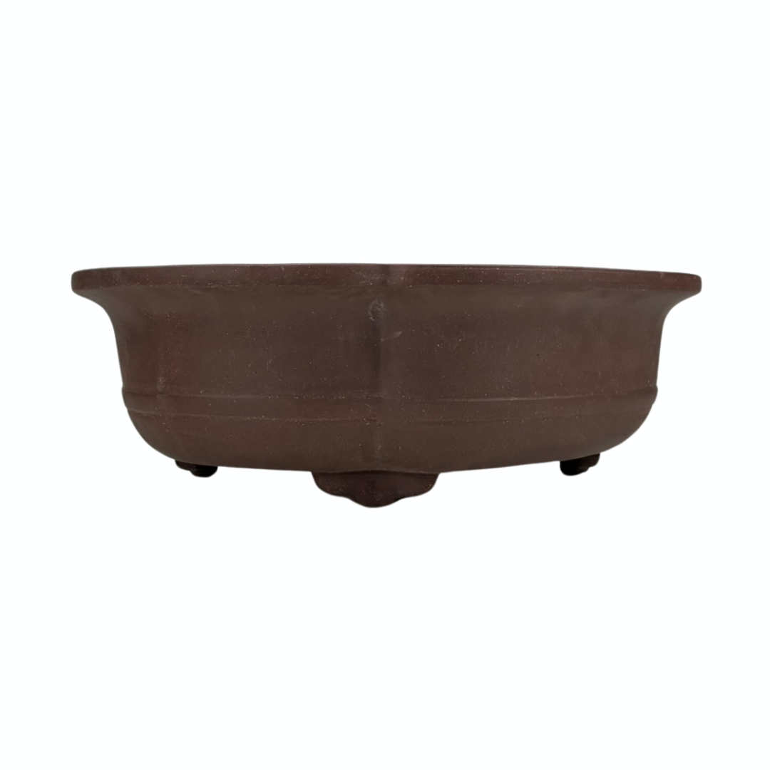 Bonsai-Topf, unglasiert, Mokko, 41 cm