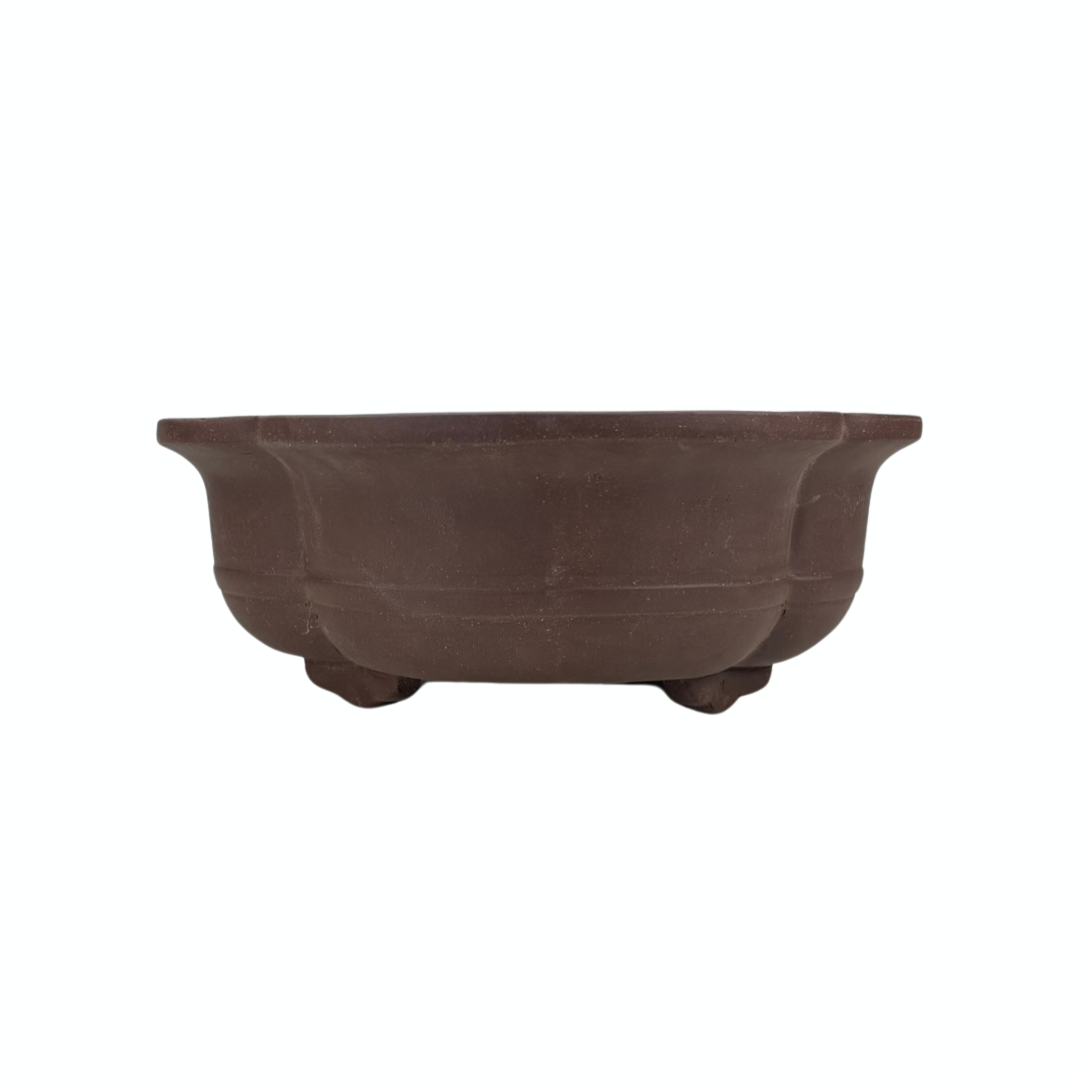 Bonsai-Topf, unglasiert, Mokko, 41 cm