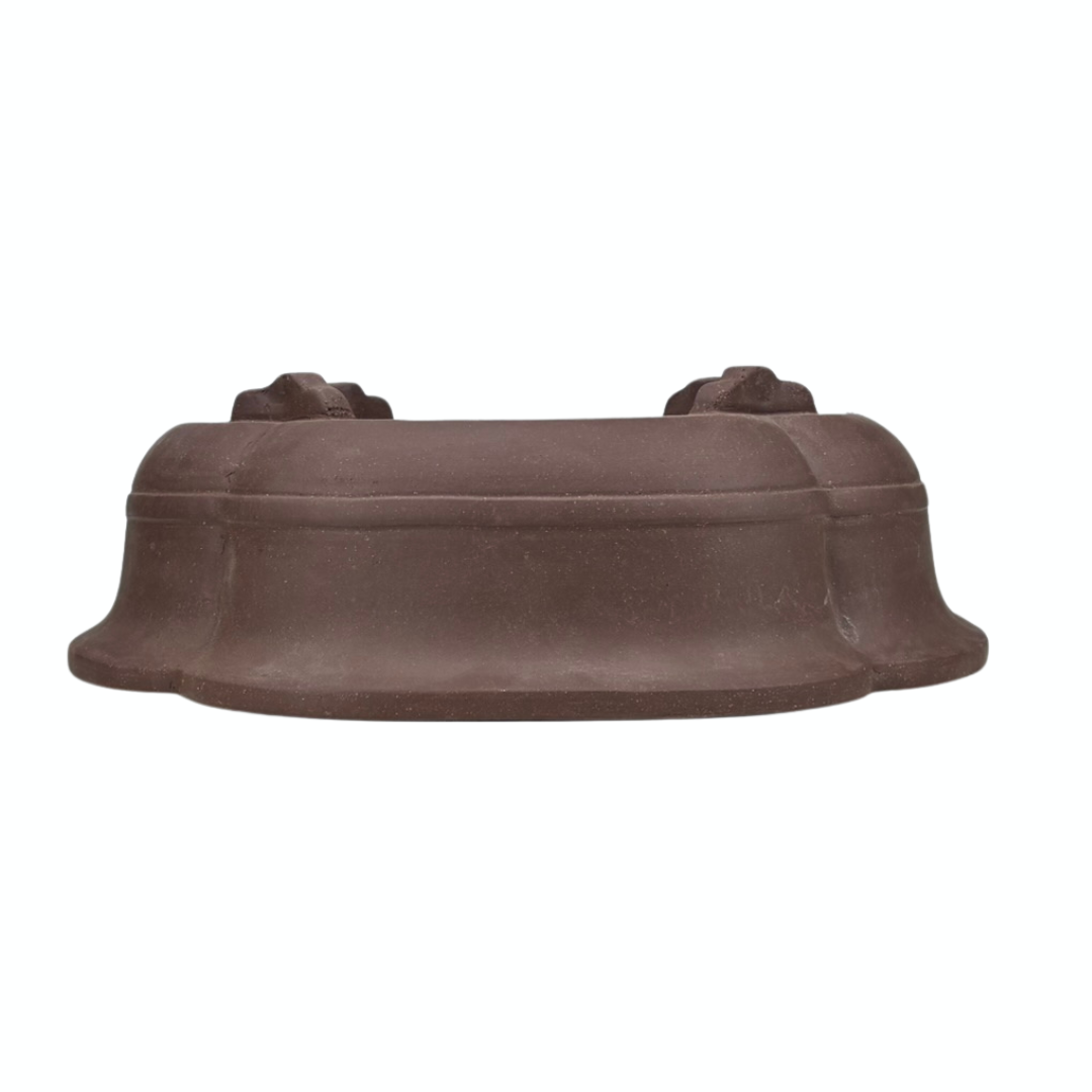 Bonsai-Topf, unglasiert, Mokko, 41 cm