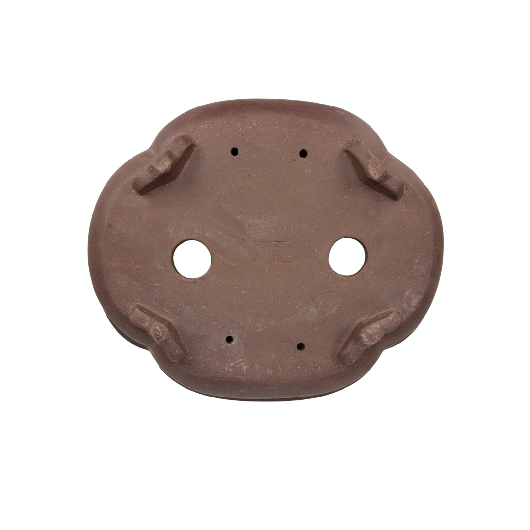 Bonsai-Topf, unglasiert, Mokko, 41 cm