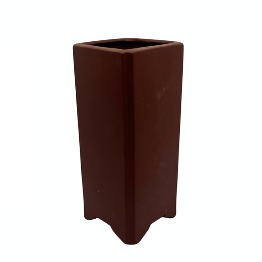 Bonsai-Topf - quadratisch, kaskadenförmig, unglasiert (10 cm breit)