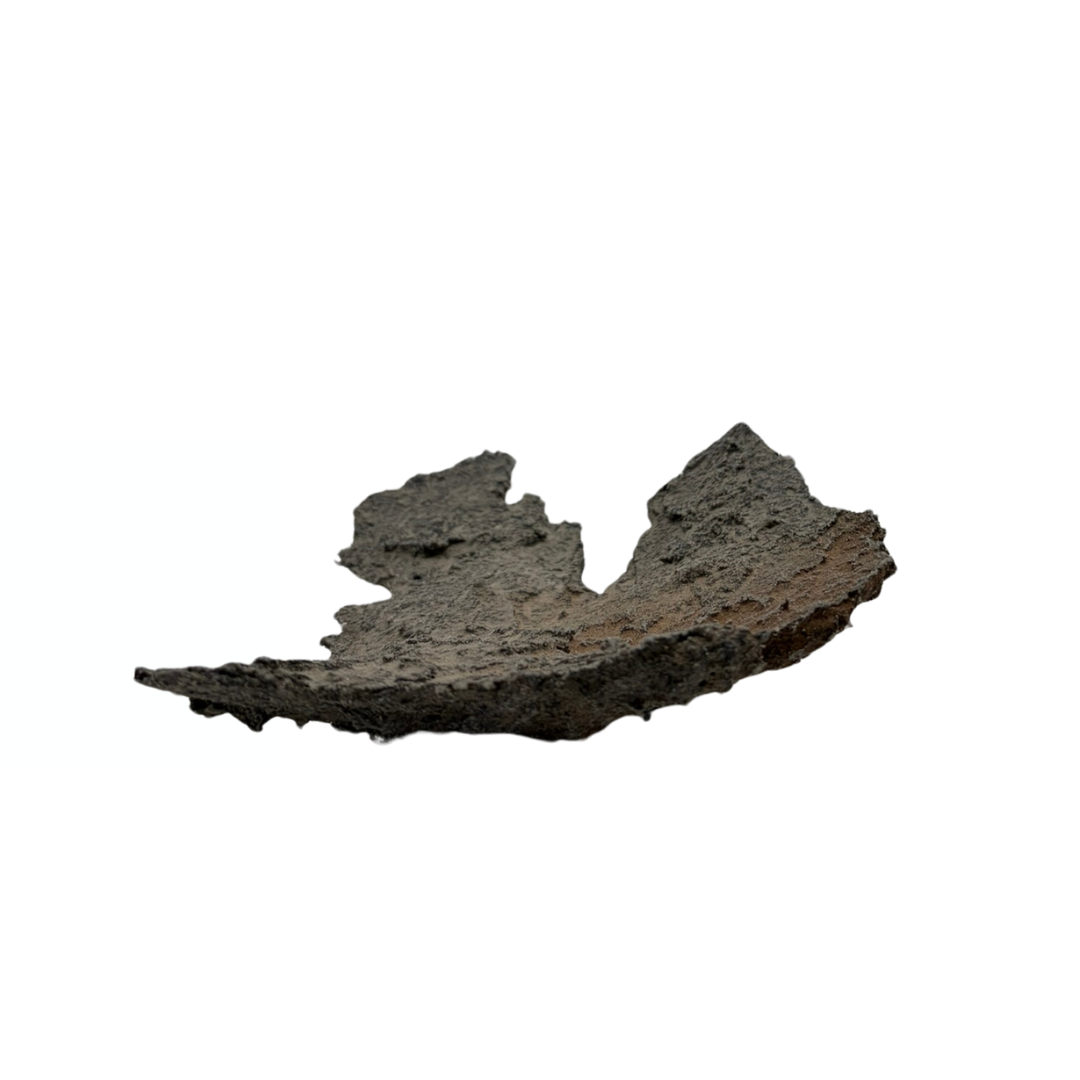Bonsai-Schale grau mit beigefarbenen Akzenten 18 cm