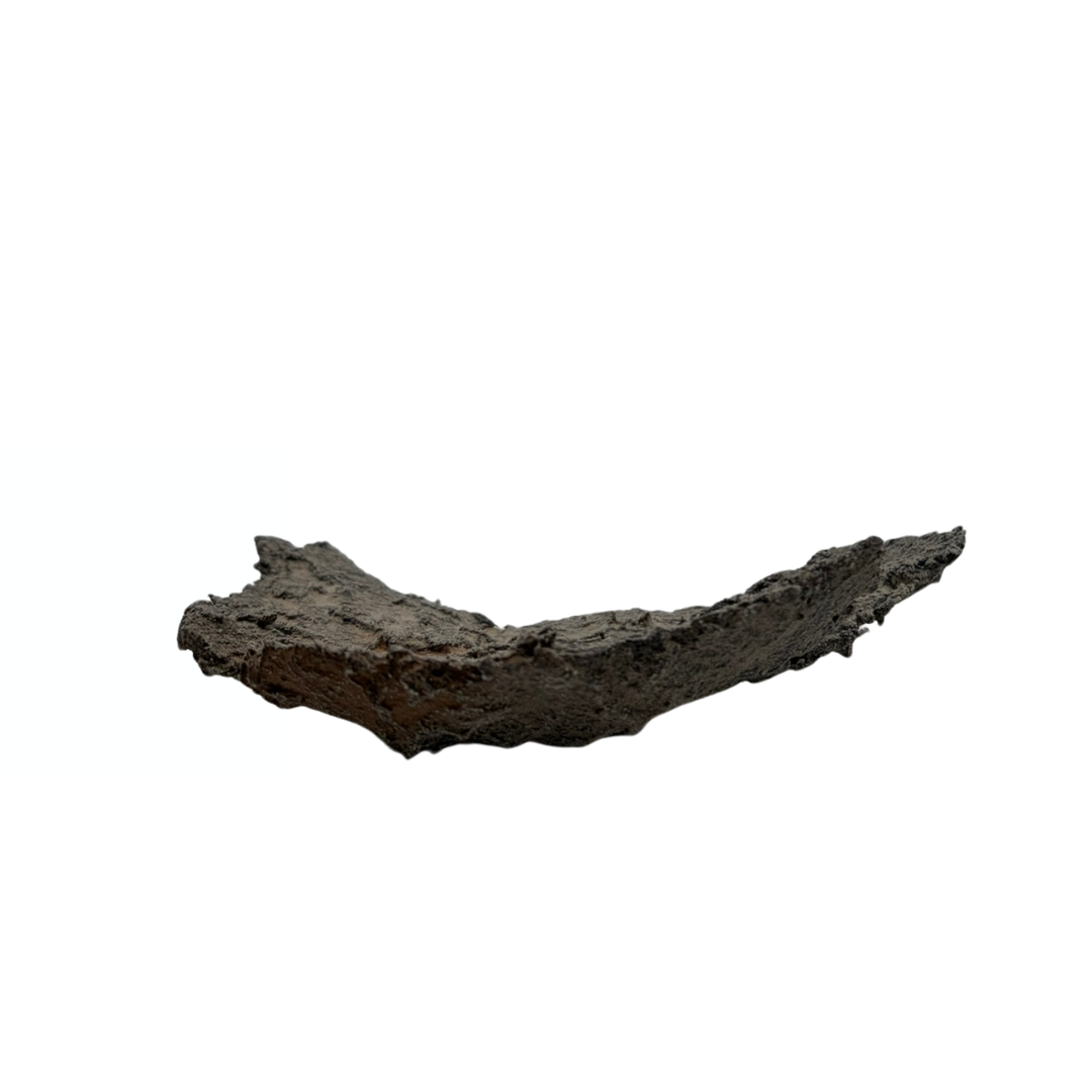 Bonsai-Schale grau mit beigefarbenen Akzenten 18 cm