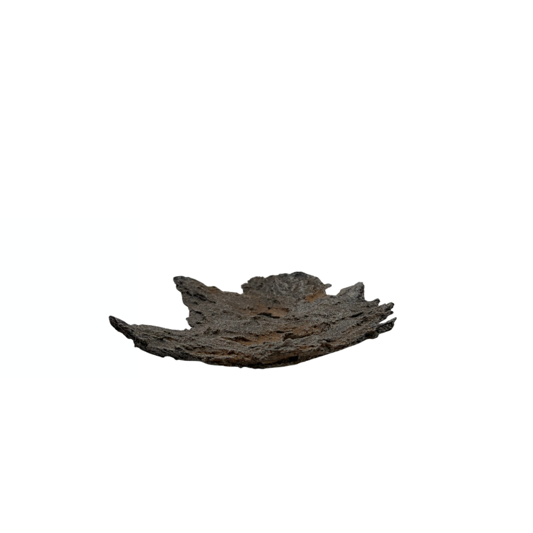 Bonsai-Schale braun mit Rostakzenten 16cm