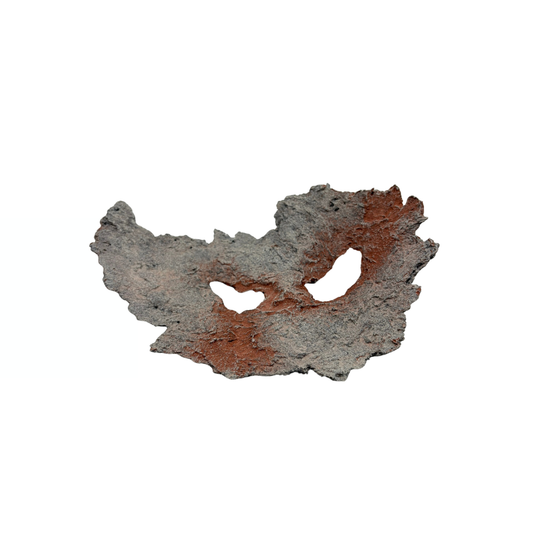 Bonsaischale hellgrau mit roten Akzenten 24cm
