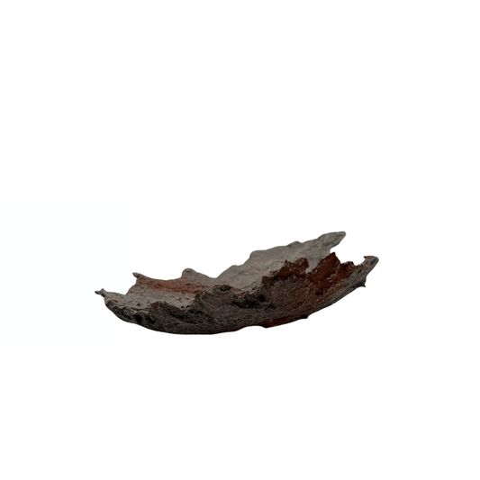 Bonsaischale hellgrau mit roten Akzenten 24cm
