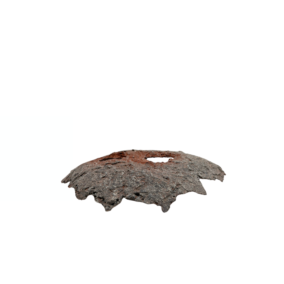 Bonsaischale hellgrau mit roten Akzenten 24cm