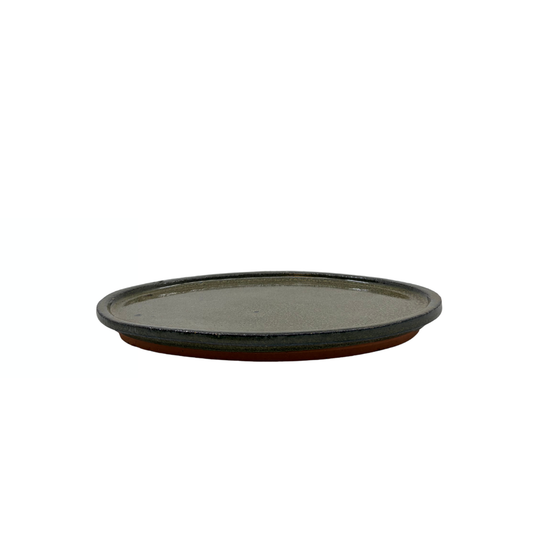 Bonsai-Untersetzer grün oval 24cm