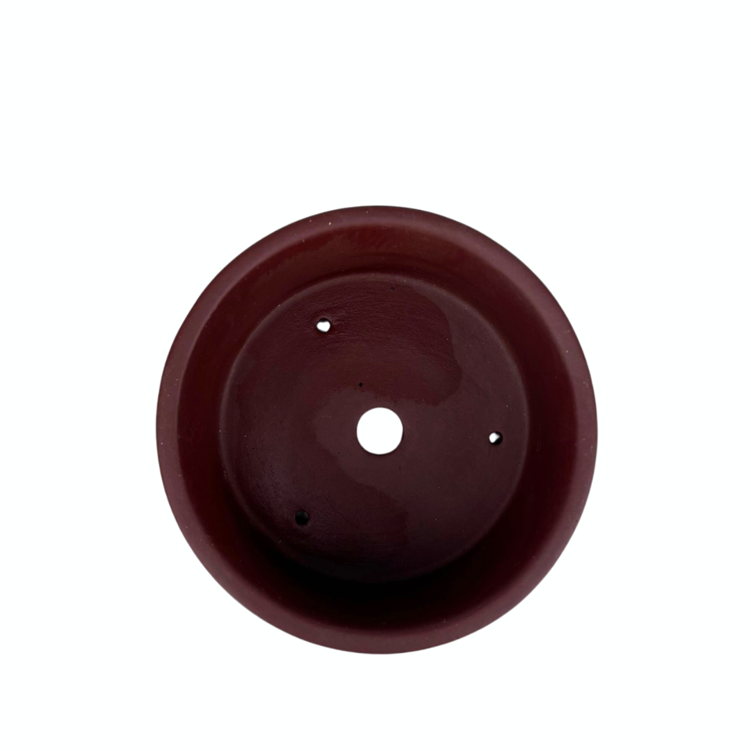 Bonsai-Schale, unglasiert, rund, 11 cm