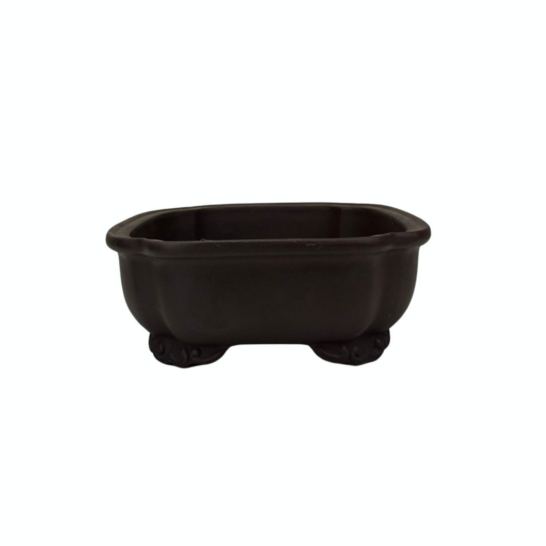 Bonsaischale unglasiert Mokko 23cm