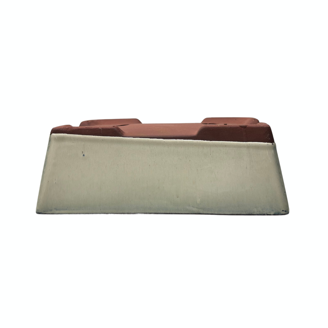 Bonsai-Schale, cremefarben, rechteckig, 30 cm - Set
