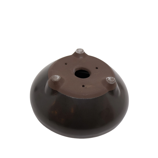 Bonsaischale matt schwarz rund 24 cm
