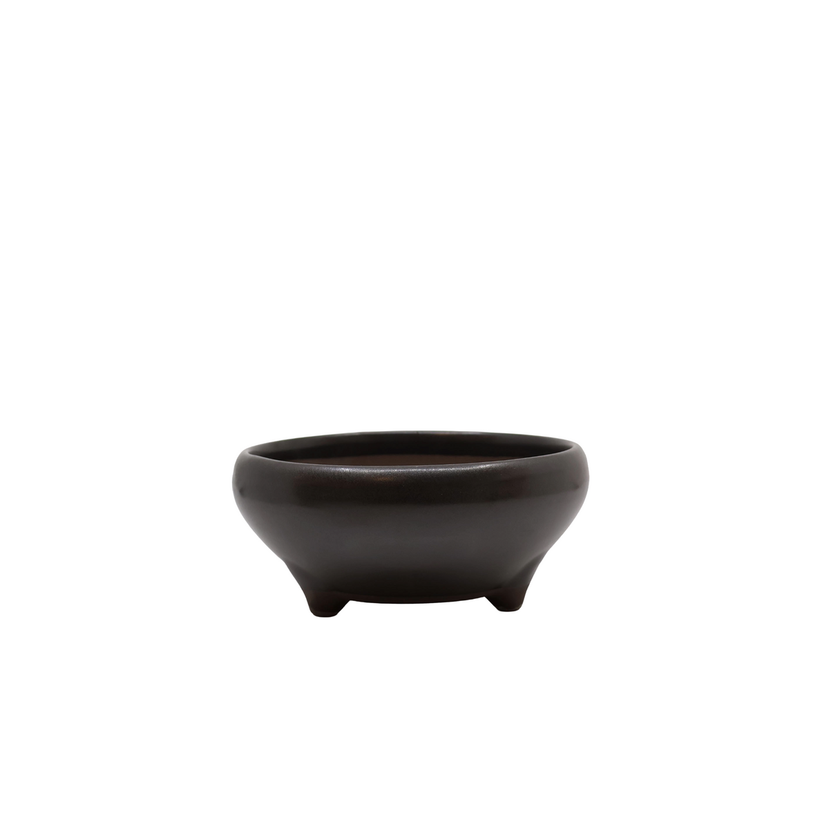 Bonsai pot matte zwart rond 11cm