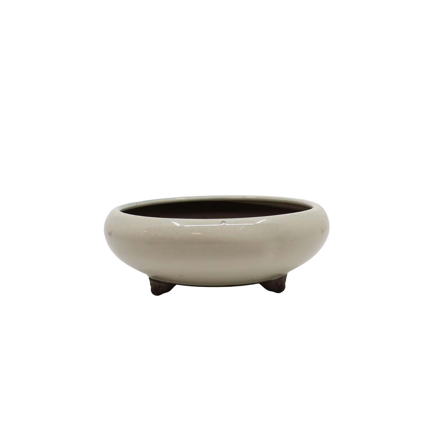 Bonsai pot crème rond 16cm
